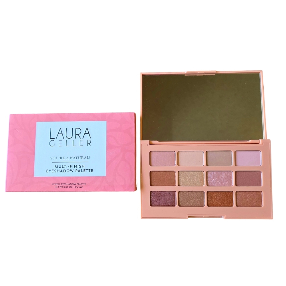 Laura Geller You’re A Natural Multi-Finish 12 Eyeshadow Palette Rose & Taupe NIB